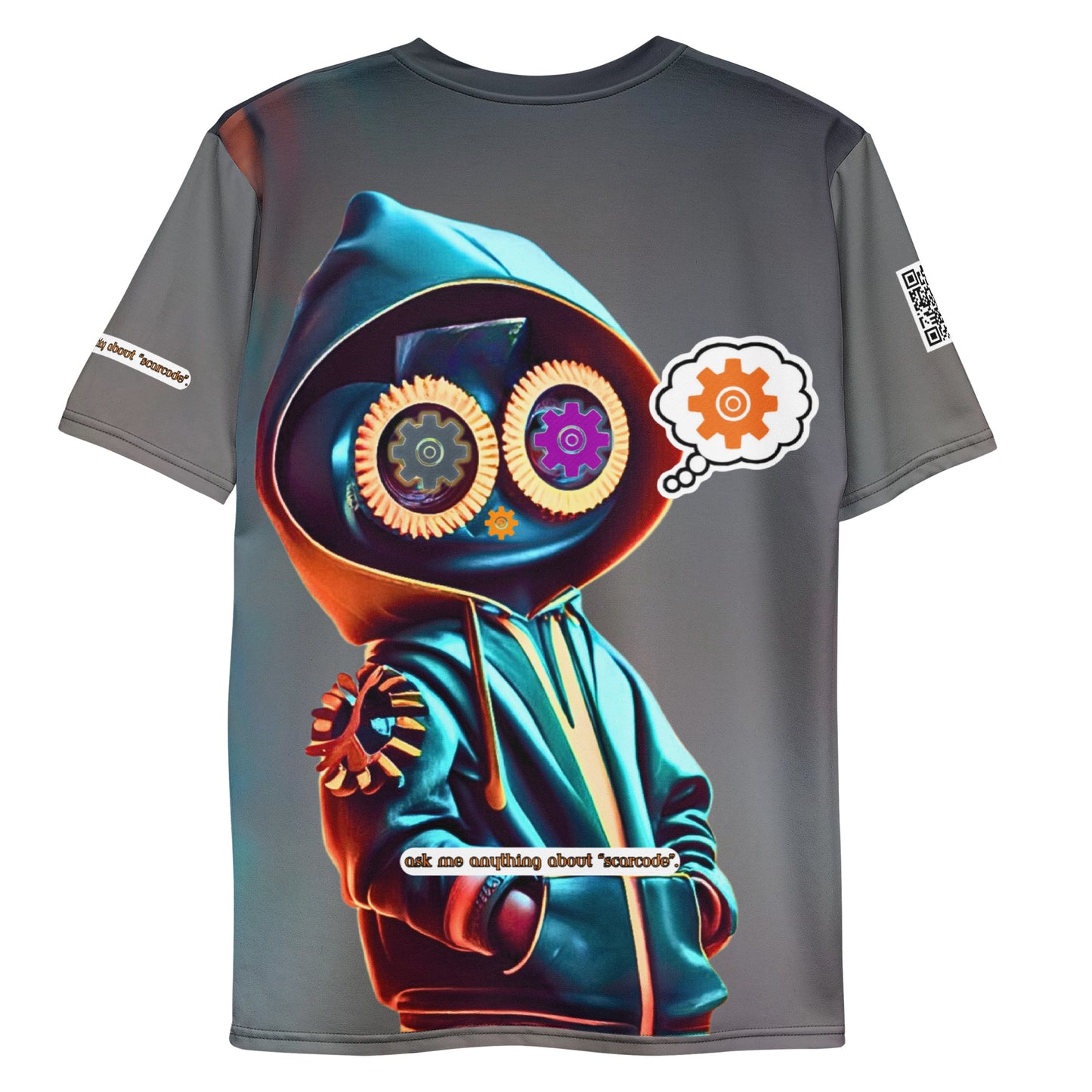 Scarcode AI Bot "Ask me anything about Scarcode" QR Code T-Shirt - 6 SCRCDE