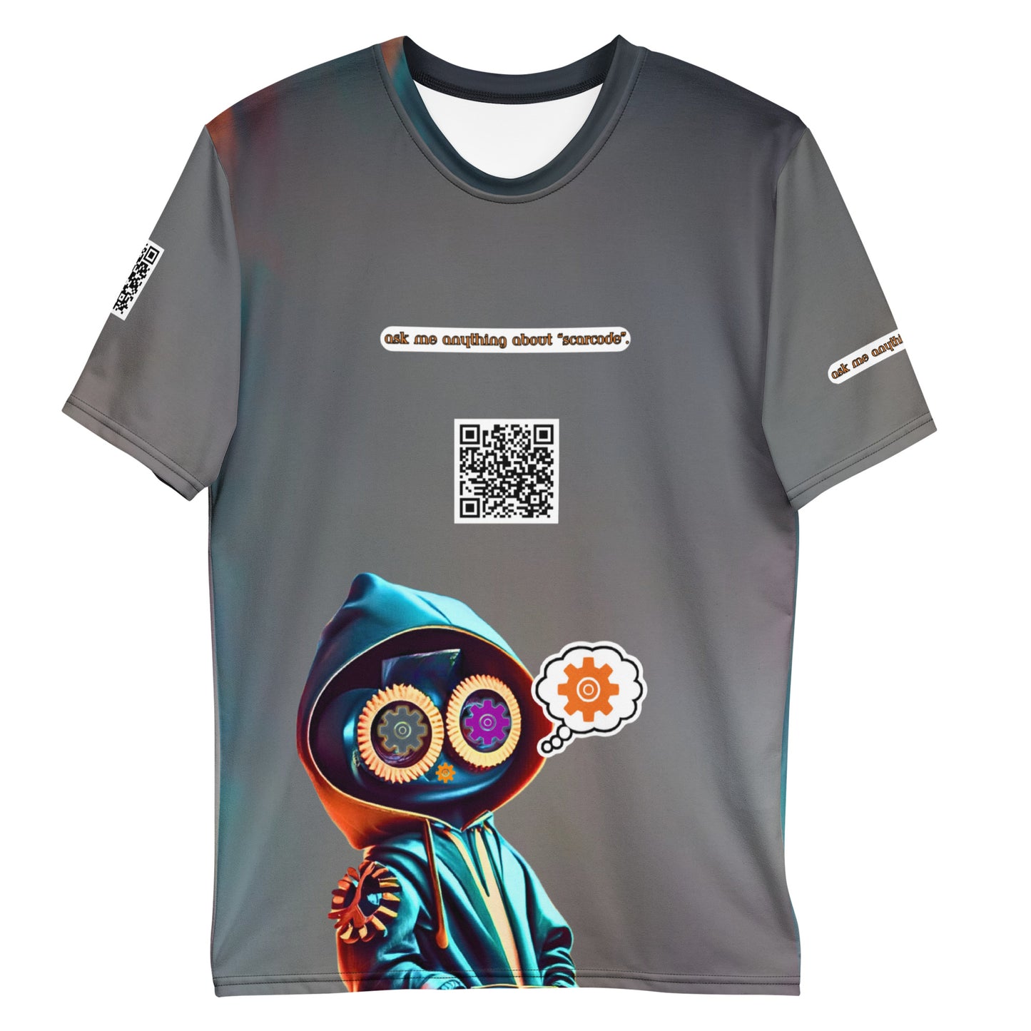 Scarcode AI Bot "Ask me anything about Scarcode" QR Code T-Shirt - 6 SCRCDE
