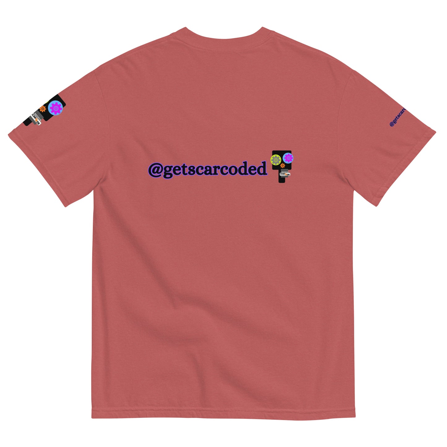 Follow Me @GetScarcoded Heavyweight T-shirt - 8 SCRCDE